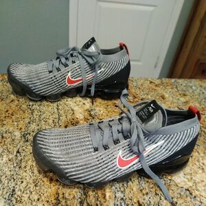 Nike Mens Air Vapormax Flyknit 3 Running Shoes Red AJ6900-012 Lace Up 8.5